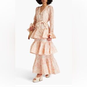 Zimmermann Blush Paisley Maxi Dress AU size 1